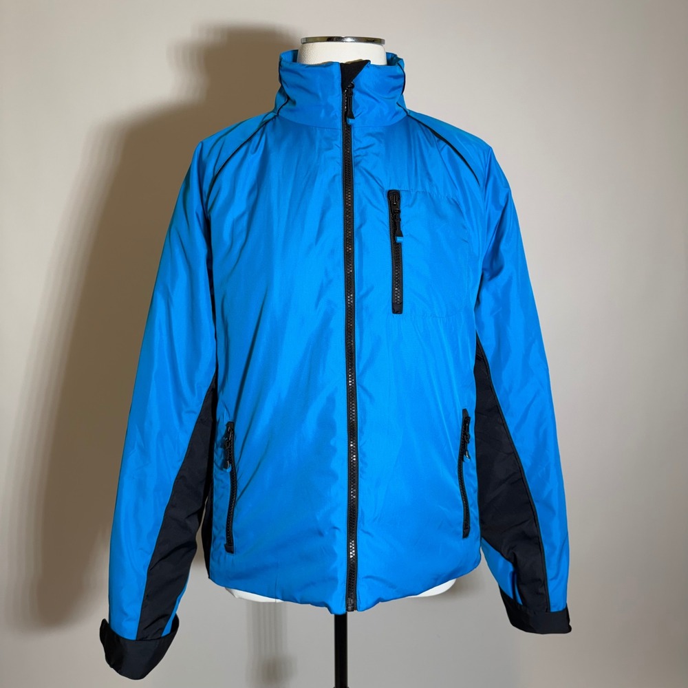 Ralph Lauren Active LRL Blue Full Zip Sports Jacket Coat Womens Large Outdoors